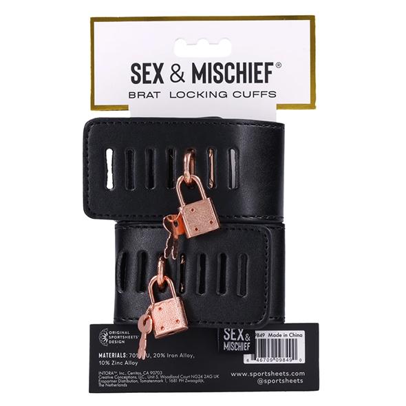 Sportsheets - Sex & Mischief Brat Locking Cuffs