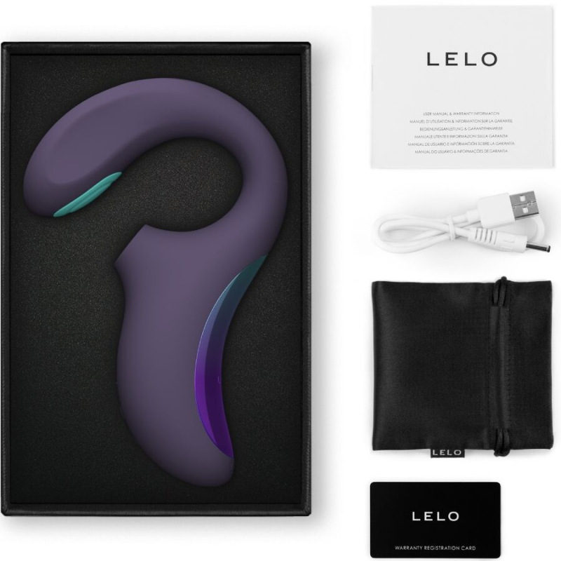 Lelo - enigma double sonic vibrator point g cyber purple 2