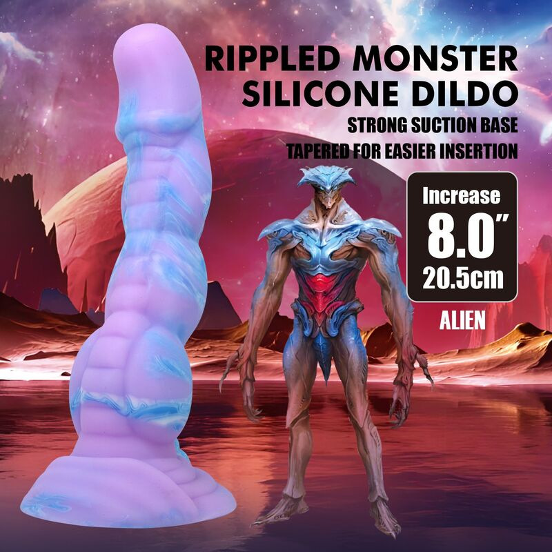 Power monsters - alien fantasy silicone dildo 20.5 cm Ø 4.8 cm 7