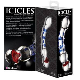 Icicles Number 18 Hand Blown Glass Massager