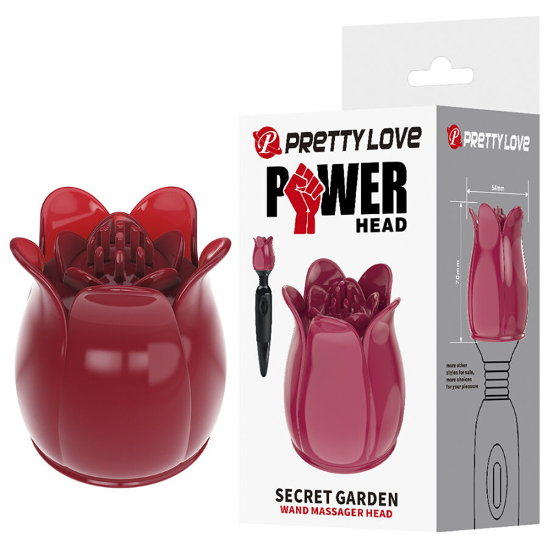 Pretty love - secret garden pink massage head 8