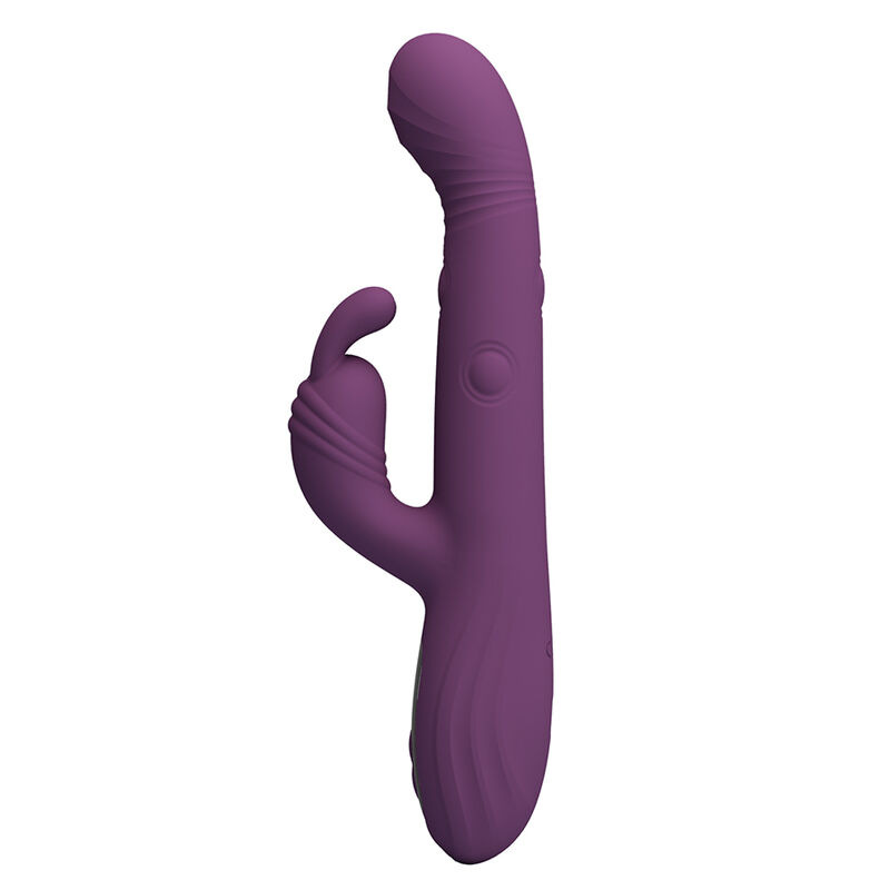 Pretty love - dee multifunction rabbit vibrator oscillating and percussion purple 1