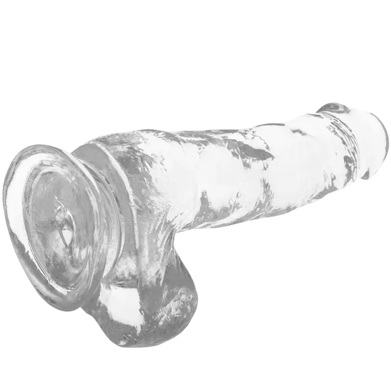 Xray Harness + Clear Cock With Balls 18.5cm X 3.8cm - Pripínací Penis 2