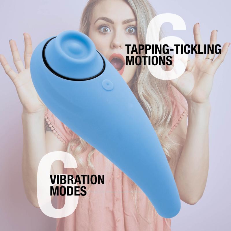 Feelztoys - Femmegasm Tapping & Tickling Vibrator Turqoise 5