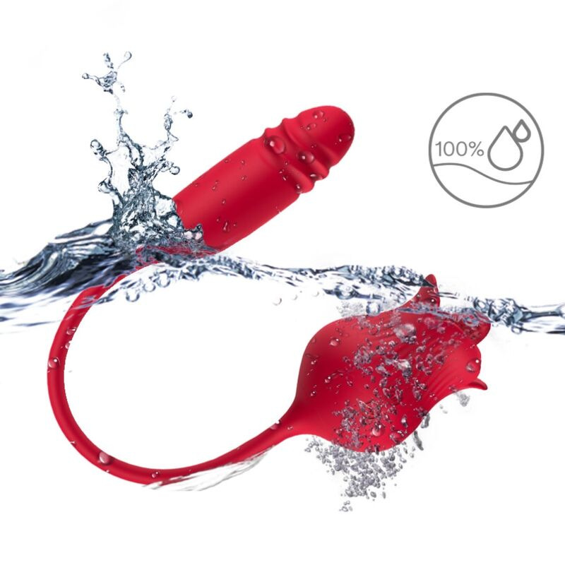 Armony - roselip licking vibrating clit & vibrator red 2