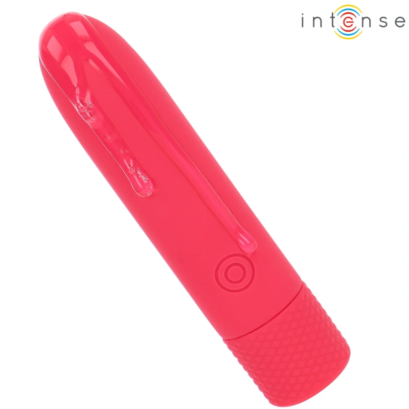 Intense - symone usb rechargeable vibrating bullet 8 vibrations red 10 x 2.2 cm 2