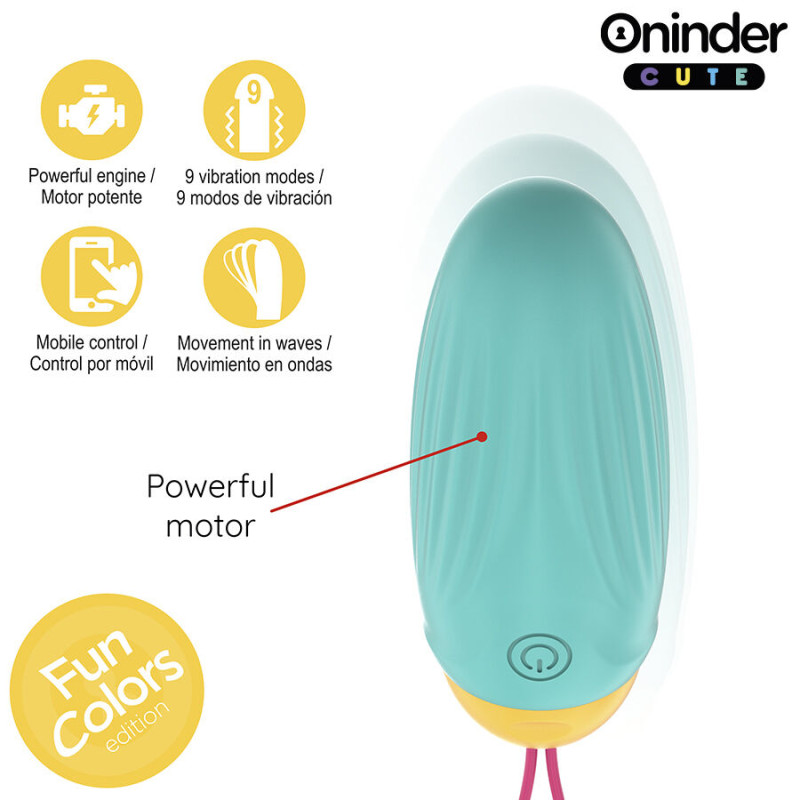 Oninder cute - love pleasure vibro-rotating silicone gem egg - free worldwide app 5