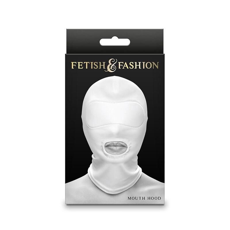 Ns novelties - fetish & fashion mouth hood nylon white 1