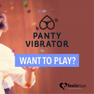 Feelztoys - Panty Vibe Remote Controlled Black - Vibrátor Do Nohavičiek