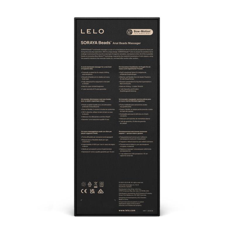 Lelo - Soraya Anal Beads Massager Black 5