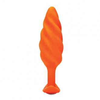 B-Vibe - Swirl Texture Plug Orange