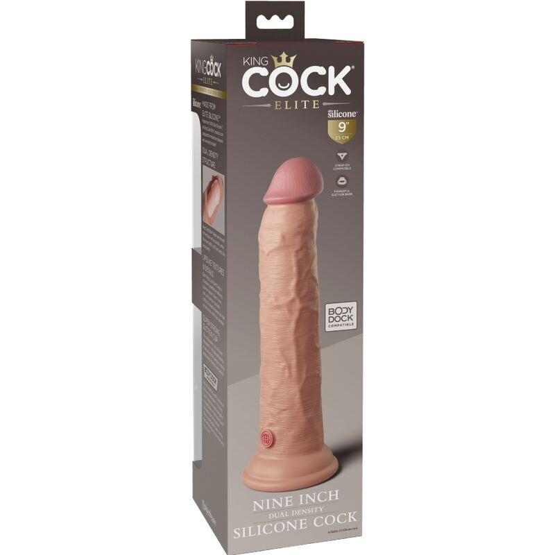 King cock - elite realistic silicone dildo 23 cm 5
