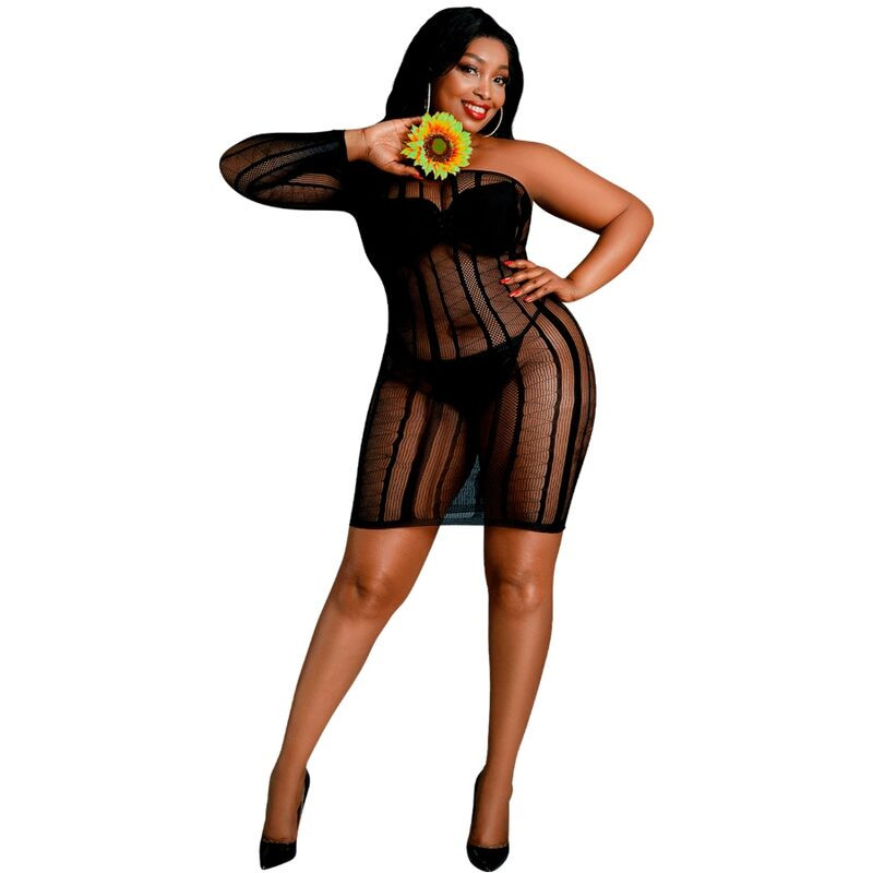 Moonlight - Model 5 Dress Black Plus Size