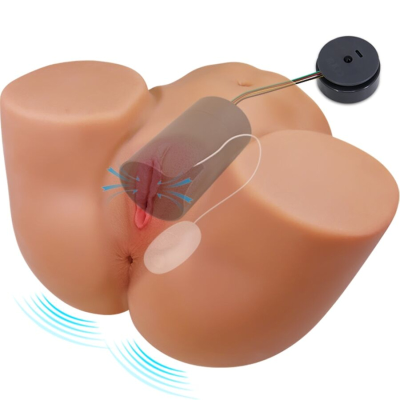 Crazy bull - ilana realistic female butt vibrator and sucker with sound 6.8 kg 2