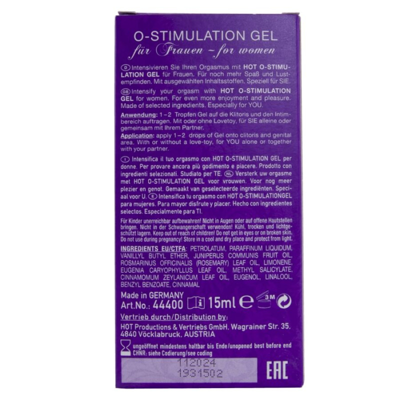 Hot - o-stimulation gel for women 15 ml 4