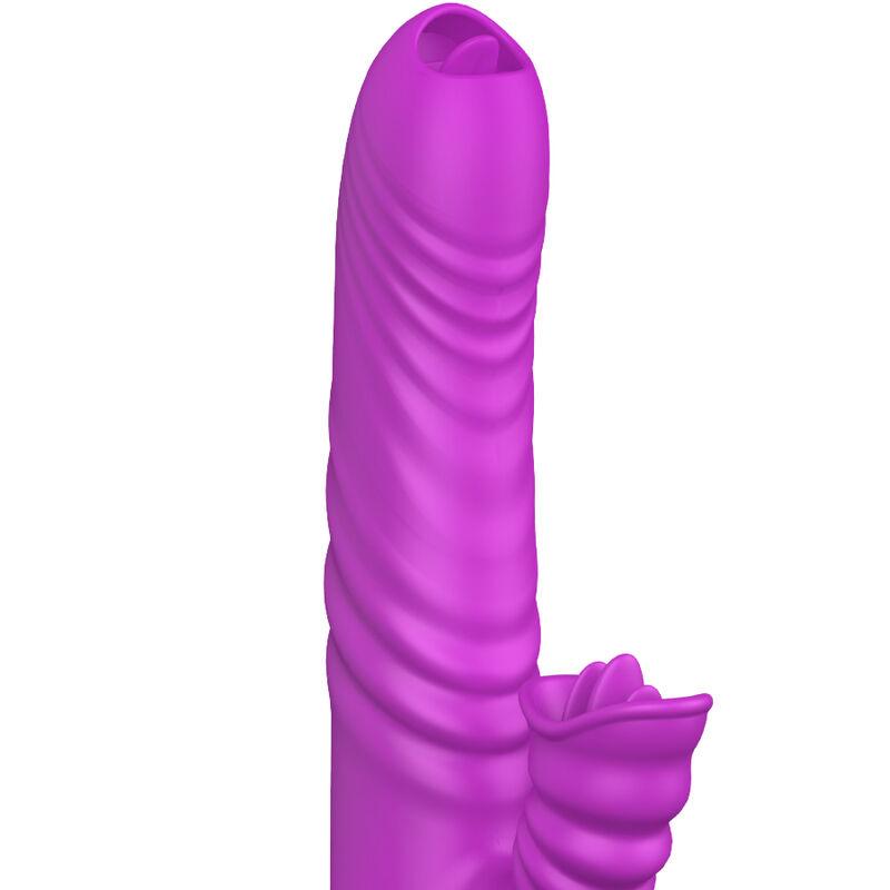 Armony - Angelia Multifunction Vibrator Double Tongue Violet Heat Effect 3