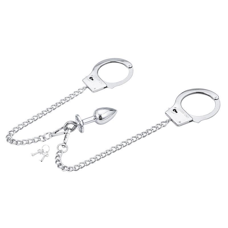 Ohmama Fetish Hand Cuffs With Chain And Anal Plug 1