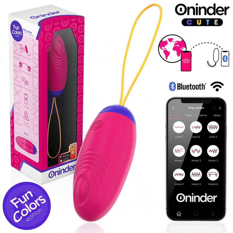 Oninder cute - love pleasure vibro-wave tapping silicone egg - free worldwide app 1
