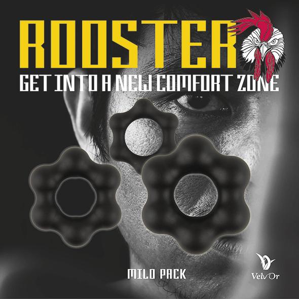 Velv'or - Rooster Milo Pack Set Of Robust Cock Rings 10
