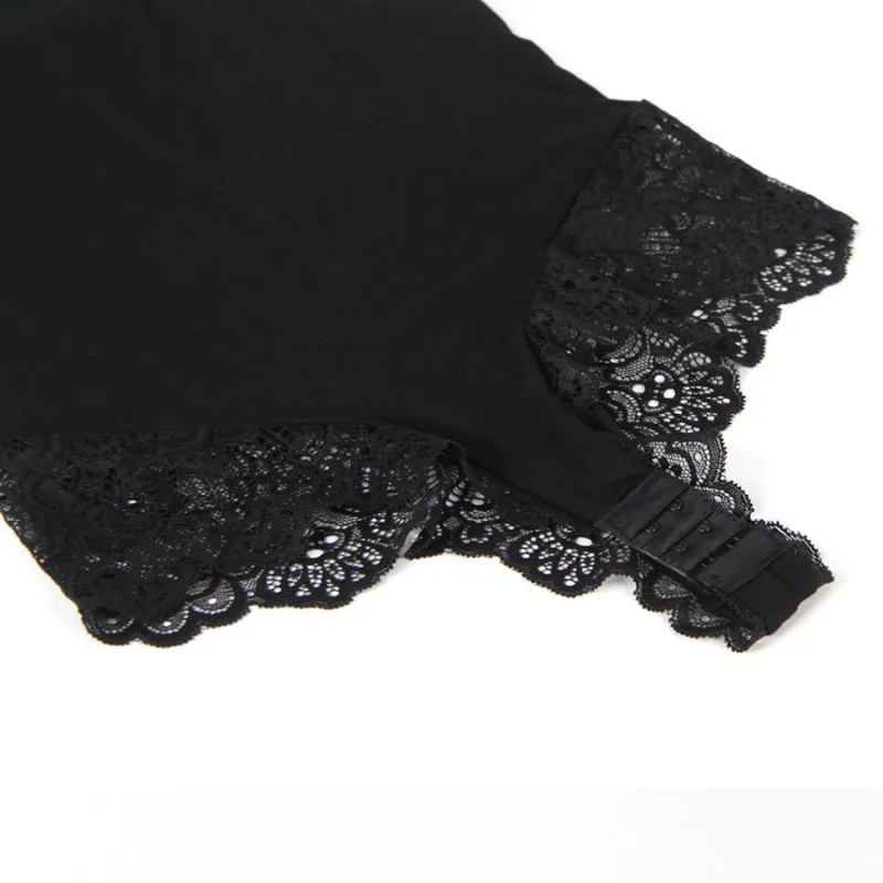 Subblime - Black Floral Lace Detail Teddy L/Xl