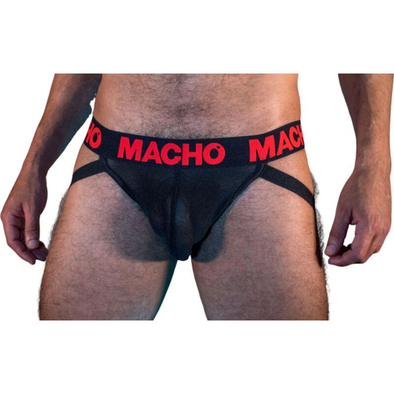 Macho - Mx26x2 Jock Black/Red Xl