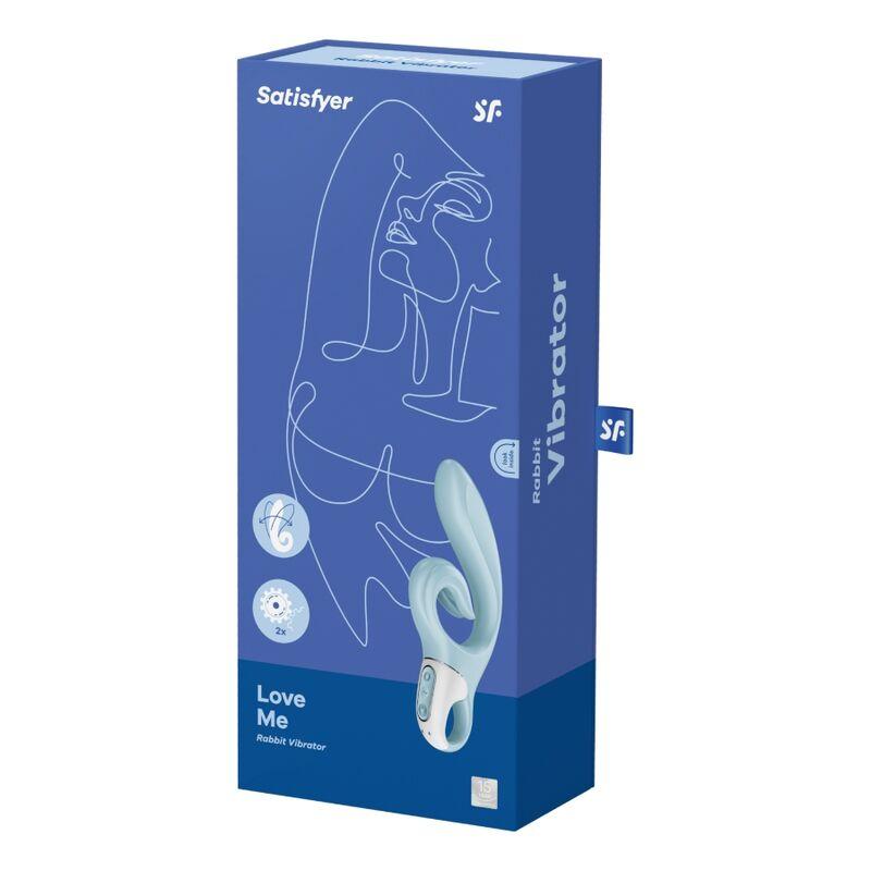 Satisfyer Love Me Rabbit Vibration - Blue 4
