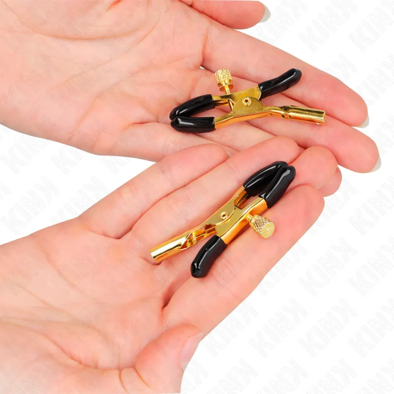 Kink - Gold Nipple Clamps 6 Cm