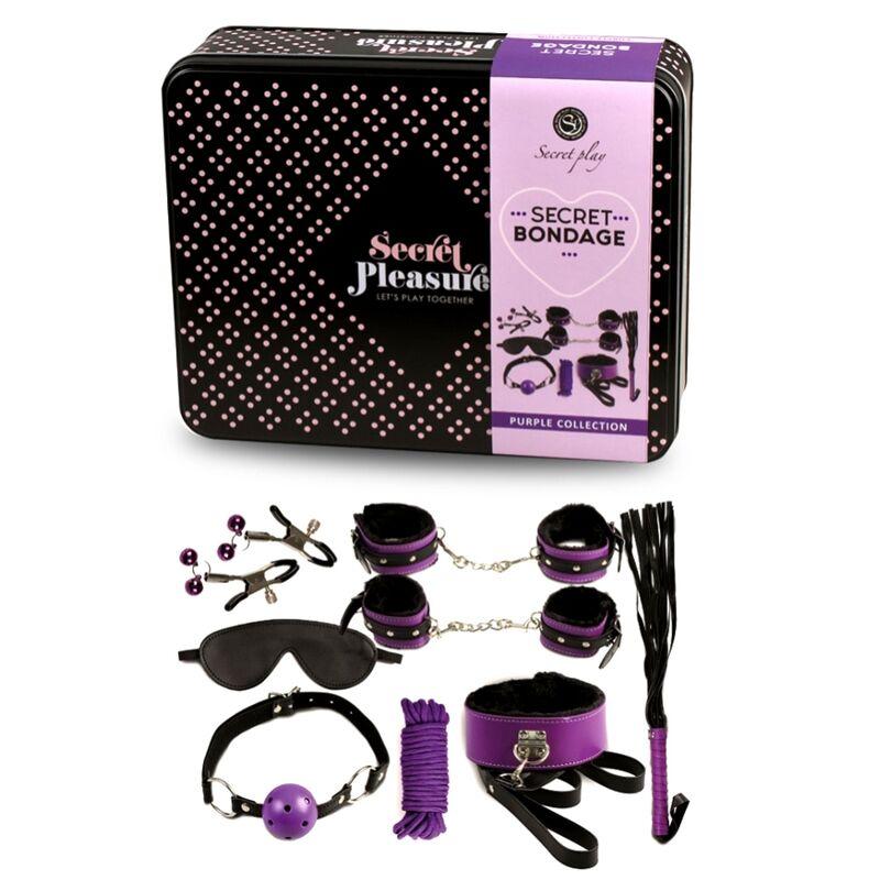 Secret Play Bdsm Set 8pcs Purble /Black. 1