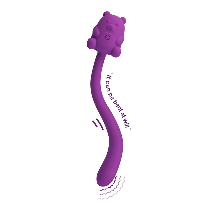 Pretty love - cute bear flirting stick rechargeable vibrator 4