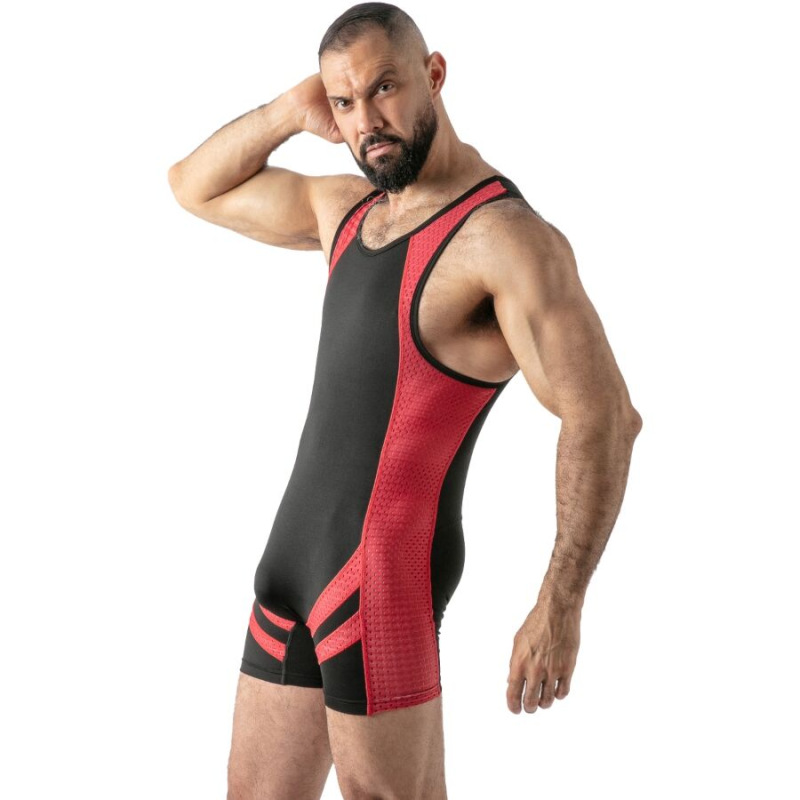 Locker gear - open access singlet red xl