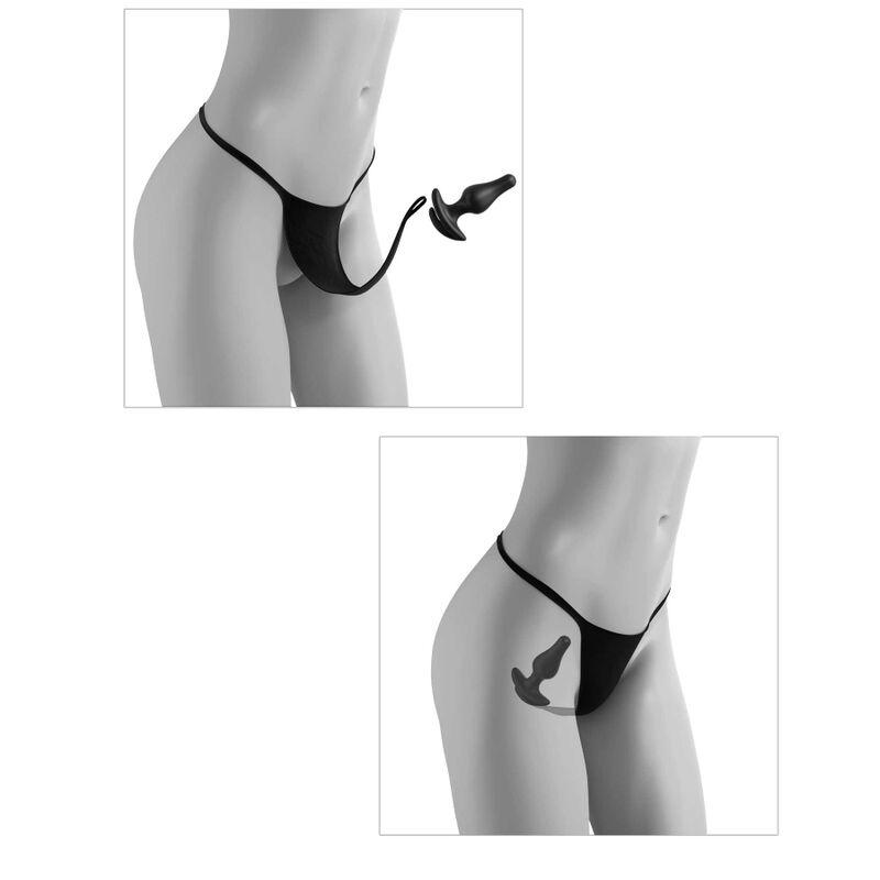 Hook Up Remote Bowtie Bikini One Size - Stimulačné Nohavičky
