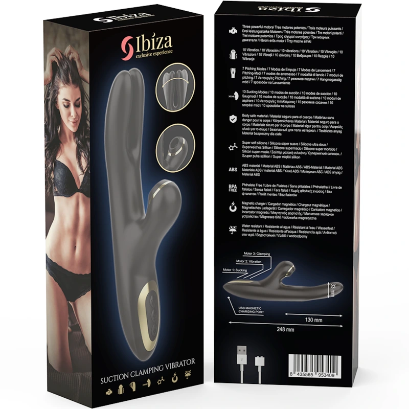 Ibiza - double vibrator clamping black 5
