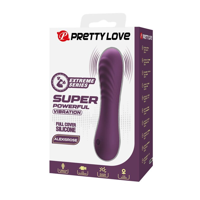 Pretty love - alexisrose rechargeable vibrator 10 functions purple 2