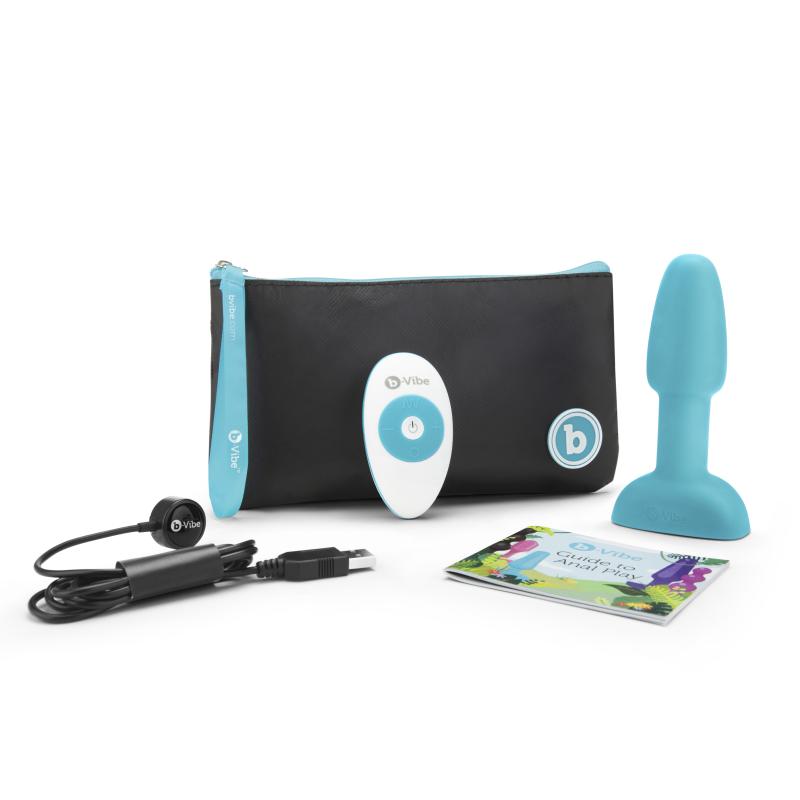 B-Vibe - Rimming Petite Remote Control Plug Teal 7