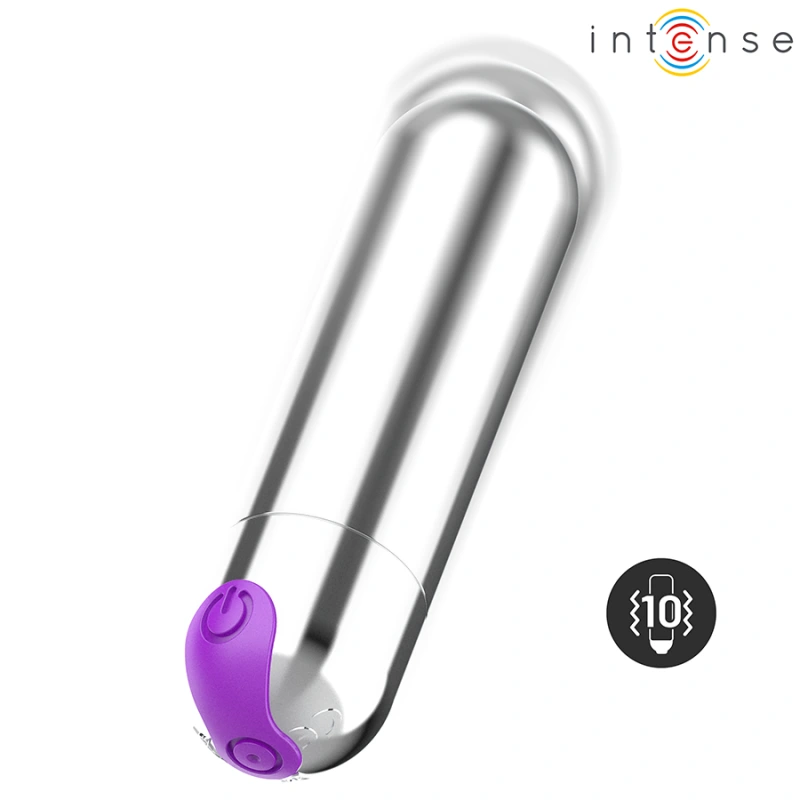 Intense - karen mini rechargeable vibrating bullet silver 2