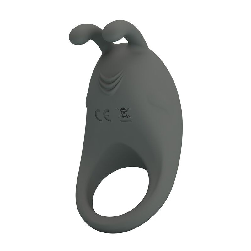 Pretty love - rechargeable vibrating ring with rabbit stimulator 3