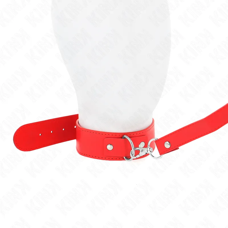 Kink - Necklace With Belt 116 Cm Rojo Strap Adjustable 32-50 Cm X 8 Cm