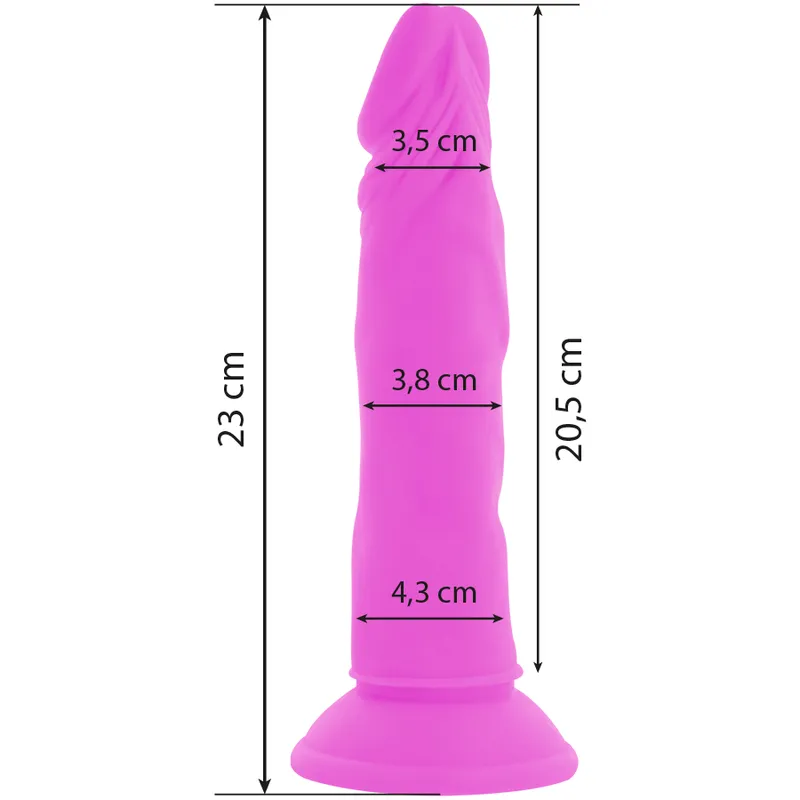 Diversia Flexible Vibrating Dildo 23 Cm - Purple