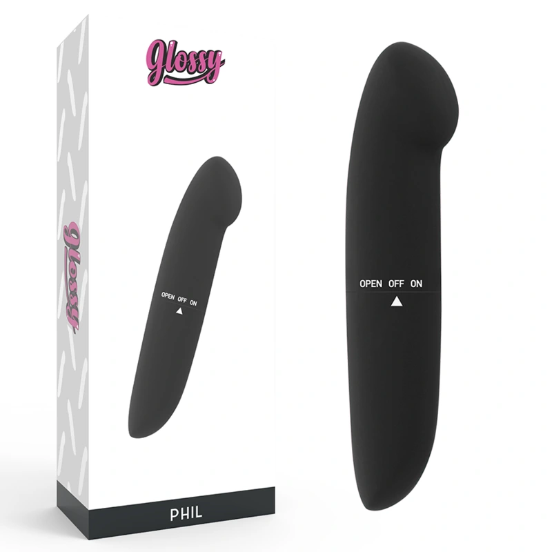 Glossy - phil vibrator black
