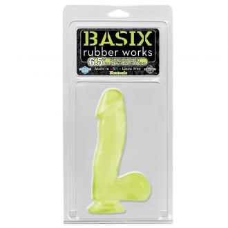 Basix Rubber Works Glow In The Dark Dong With Suction Cup 16