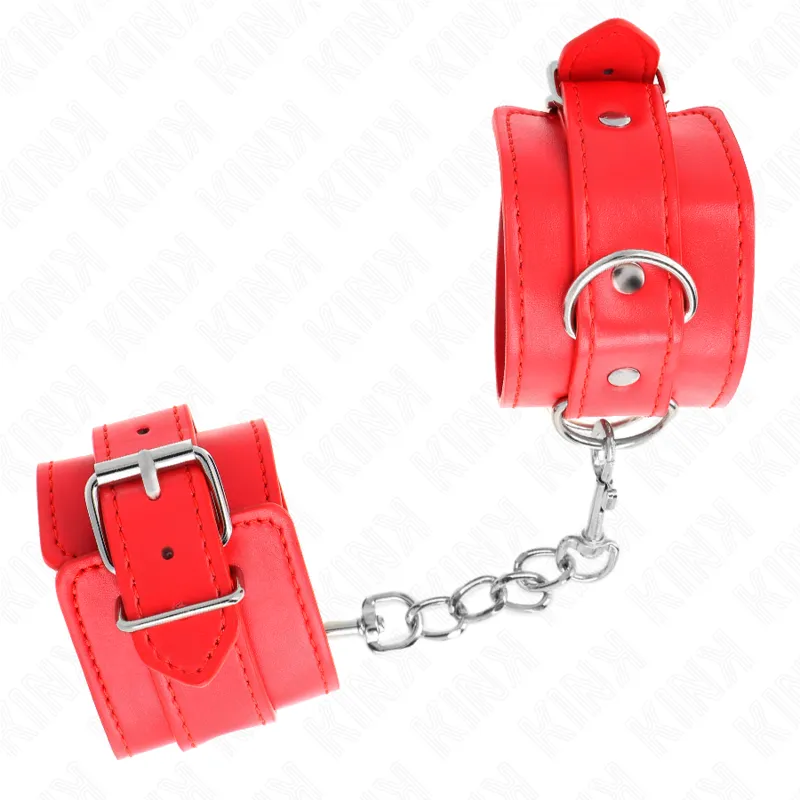 Kink - Simple Wrist Restraints Red Adjustable 20-23 Cm X 5.5 Cm