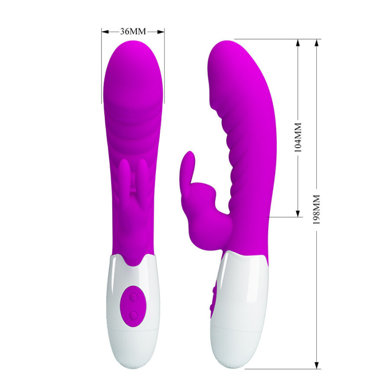 Pretty love - naughty bunny purple vibrator 9