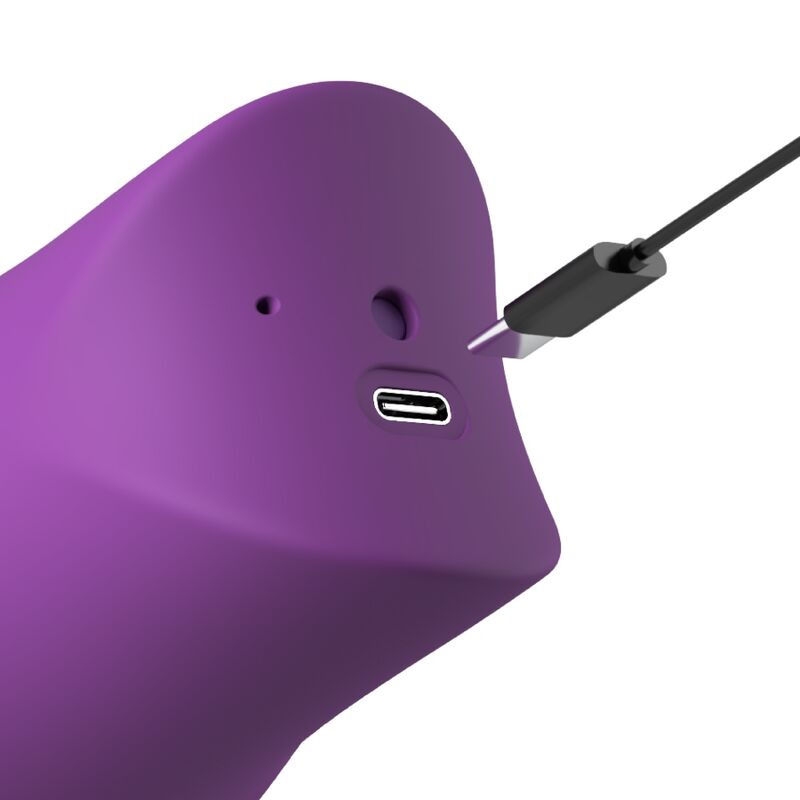 Fantasy for her - lush kiss plush purple suction & licking clitoral stimulator 4