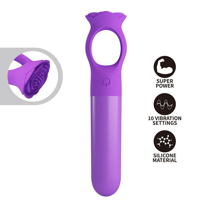 Pretty love - giana rechargeable mini vibrator massager purple 1