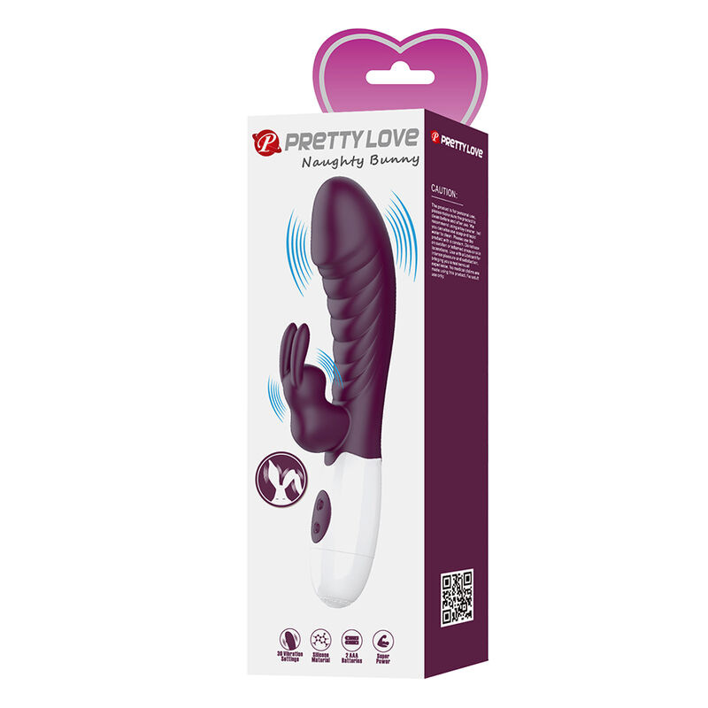 Pretty love - naughty bunny 30 function rabbit vibrator purple 9
