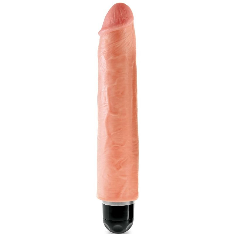 King cock - 25.4 cm vibrating stiffy flesh