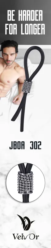 Velv&Apos;Or - Jboa 305 Adjustable Cock Ring Black