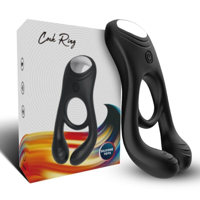 Armony - Veyron Double Vibrator Ring Toy For Couples Remote Control Black 3