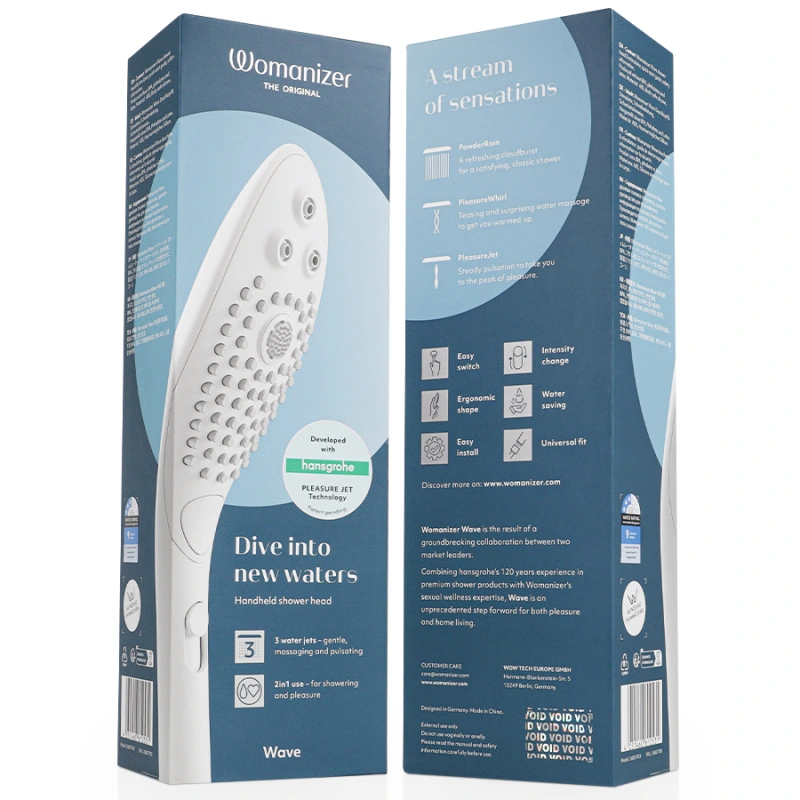 Womanizer - wave clitoral stimulating shower head white 6
