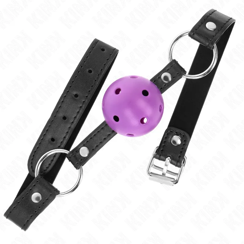 Kink - Hollow Hard Purple Ball 4.5 Cm Gag 63.5 X 2 Cm